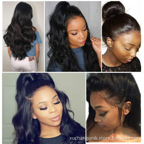 Full Customize Lace Wig Vendor Mink Brazilian Hair Virgin Cuticle Aligned 360 Lace Body Wave Human Hair 360 Lace Frontal Wig